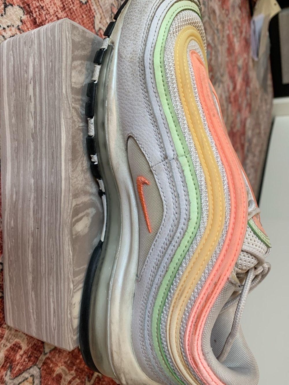 Nike Women's size 10- Pastel Stripe Sneakers